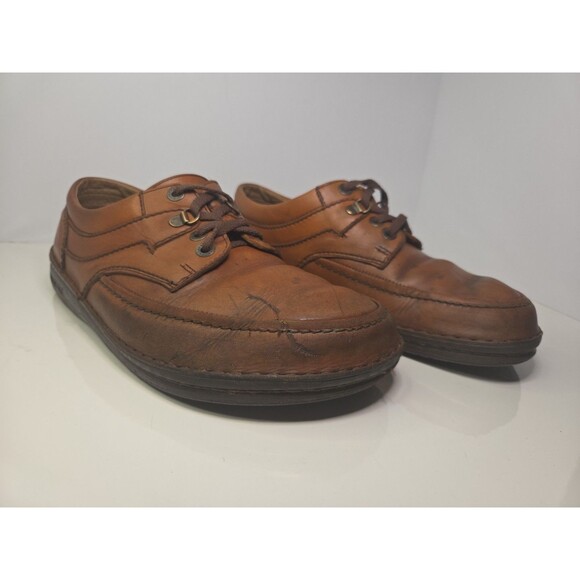 Vintage Retired Baltimore Birkenstock Brown Leather Womens 10 Mens 8 Broken In - Picture 1 of 12